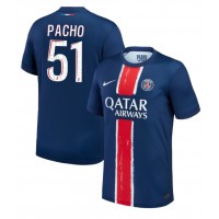 Paris Saint-Germain Willian Pacho #51 Hjemmedrakt 2024-25 Kortermet